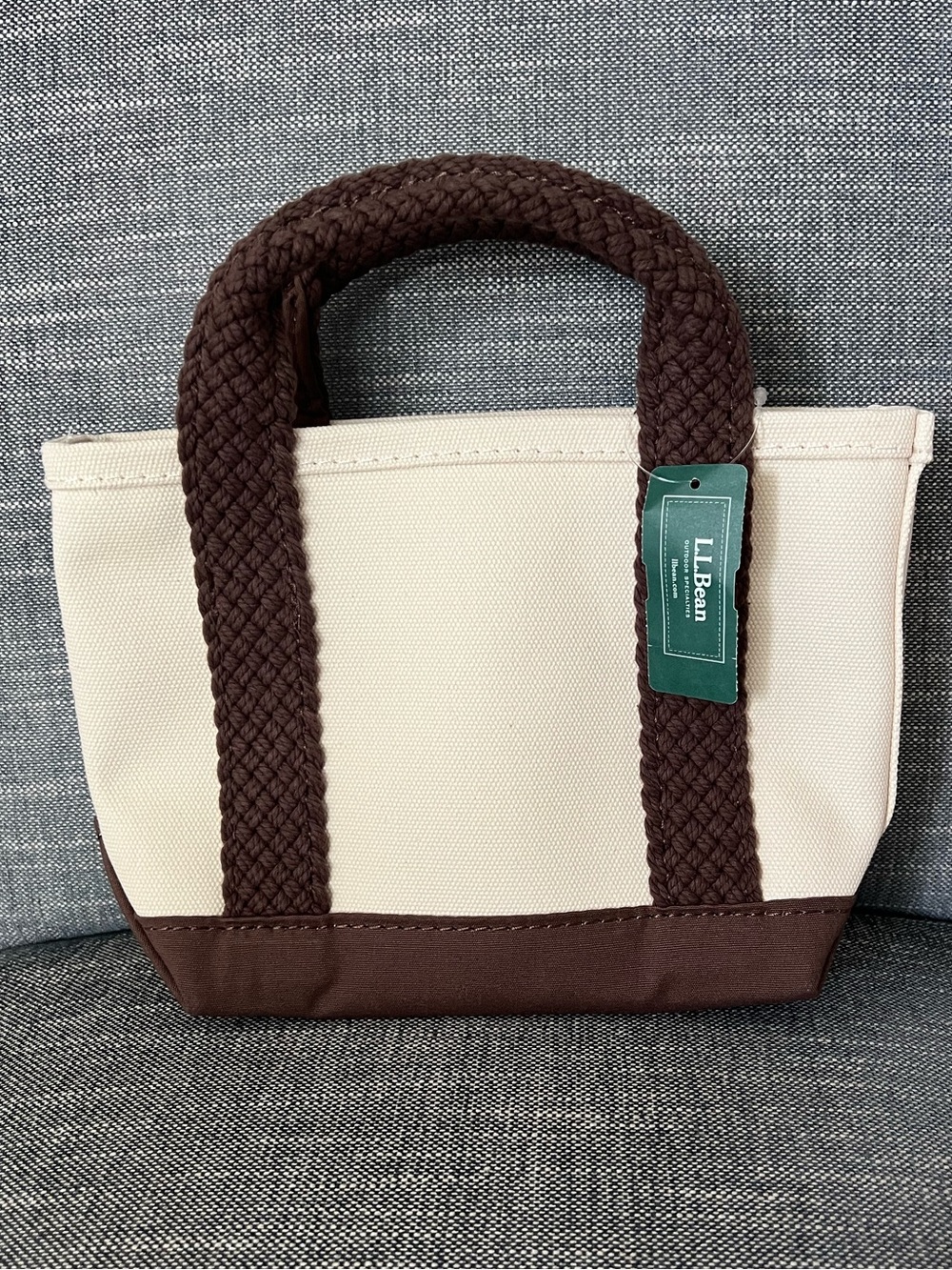 👀NWT L.L.Bean MINI Web Handled JAPAN Boat & Tote Bag